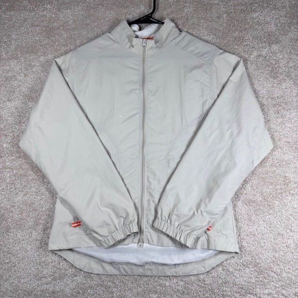 FootJoy Other - FootJoy Women Golf Windbreaker Jacket Small Beige Full Zip Mock Neck Lightweight